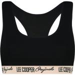 Dámské Sportovní podprsenky Lee Cooper ve smetanové barvě z bavlny ve velikosti M 