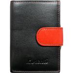 Dámská stylová kožená peněženka Adriana červená/černá