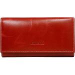 Dámské Luxusní peněženky Lorenti v červené barvě z kůže ve slevě 