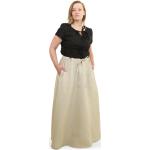 Dámské Dlouhé sukně v béžové barvě lněné ve velikosti L 