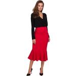 Dámská  Letní móda v červené barvě z polyesteru ve velikosti XXL ve slevě plus size 