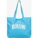Dámské Plážové tašky Roxy ve světle modré barvě z plátěného materiálu 