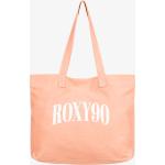 Dámské Plážové tašky Roxy v růžové barvě z plátěného materiálu ve slevě 
