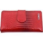 Dámská velká kožená lakovaná peněženka CONTI - červená