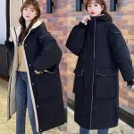 Nová kolekce: Dámské Zimní bundy s kapucí v černé barvě z polyesteru ve velikosti 3 XL s dlouhým rukávem plus size 