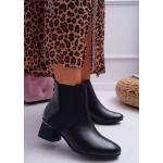 Dámské Kožené kotníkové boty Laura Messi v černé barvě z kůže ve velikosti 36 ve slevě 
