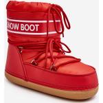 Dámské Zimní boty kesi v tmavě červené barvě z polyuretanu ve velikosti 41 veganské ve slevě na zimu 
