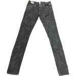 Dámské Skinny džíny Replay v šedé barvě s květinovým vzorem s nízkým pasem 