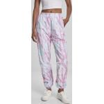 Dámské Běžecké kalhoty Urban Classics v růžové barvě s batikovaným vzorem ve velikosti M 