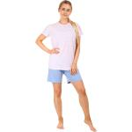 Dámské Pyžama krátké kalhoty Molvy vícebarevné s pruhovaným vzorem z bavlny ve velikosti S ve slevě vyrobené v Česku 