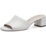 Dámské Kožené pantofle Tamaris v bílé barvě v elegantním stylu ve velikosti 36 ve slevě 