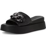 Dámské Kožené pantofle Tamaris v černé barvě v elegantním stylu z kůže ve velikosti 36 ve slevě 