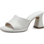 Dámské Kožené pantofle Tamaris v bílé barvě v elegantním stylu ve velikosti 41 ve slevě 