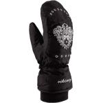 Dámské Zimní rukavice Viking v černé barvě z fleecu s kamínky 