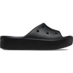 Dámské Pantofle na platformě Crocs Classic v černé barvě 