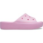 Dámské Pantofle na platformě Crocs Classic v růžové barvě 