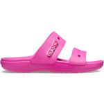 Dámské Letní pantofle Crocs Classic v neonově růžové barvě 