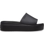 Dámské Pantofle na podpatku Crocs v černé barvě 