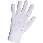 Dámské Zimní rukavice v bílé barvě s kamínky 