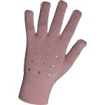 Dámské Zimní rukavice v růžové barvě s kamínky 