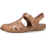 Dámské Kožené sandály Josef Seibel v hnědé barvě z kůže ve velikosti 42 ve slevě na léto 
