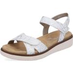 Dámské Páskové sandály Rieker Remonte v bílé barvě ve velikosti 45 ve slevě na léto 