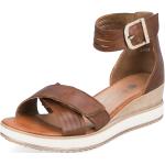 Dámské Páskové sandály Rieker Remonte v hnědé barvě ve velikosti 45 ve slevě na léto 