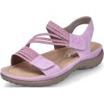 Dámské Páskové sandály Rieker ve fialové barvě ve velikosti 43 ultralehké ve slevě na léto 