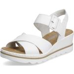 Dámské Páskové sandály Rieker v bílé barvě v moderním stylu ve velikosti 42 ve slevě na léto 
