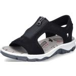 Dámské Sportovní sandály Rieker v černé barvě v moderním stylu ve velikosti 42 ve slevě na léto 