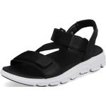 Dámské Páskové sandály Rieker v černé barvě v moderním stylu ve velikosti 43 ve slevě na léto 