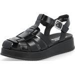 Dámské Páskové sandály Rieker v černé barvě v moderním stylu ve velikosti 38 ve slevě na léto 