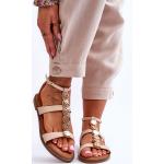 Dámské Sandály bez podpatku v béžové barvě ve velikosti 39 ve slevě na léto 