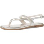 Dámské Kožené sandály Tamaris ve stříbrné barvě z kůže ve velikosti 36 na léto 
