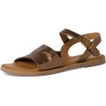 Dámské Páskové sandály Tamaris v hnědé barvě ve velikosti 36 ve slevě na léto 