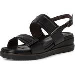 Dámské Páskové sandály Tamaris v černé barvě v elegantním stylu ve velikosti 42 ve slevě na léto 