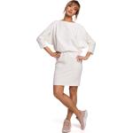 Dámské Letní šaty Moe v bílé barvě z bavlny ve velikosti XXL ve slevě plus size 