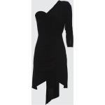 Dámské Koktejlové šaty Trendyol v černé barvě z polyesteru ve velikosti 10 XL s asymetrickým výstřihem asymetrické ve slevě 