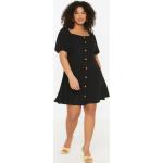 Dámské Letní šaty Trendyol v černé barvě z polyesteru ve velikosti XXL ve slevě plus size 