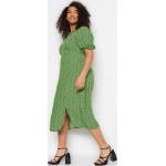 Dámské Denní šaty Trendyol ve světle zelené barvě z viskózy ve velikosti XXL ve slevě plus size 