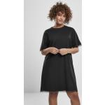Dámské Tričkové šaty Urban Classics v černé barvě z krajky ve velikosti 4 XL plus size 