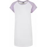 Dámské Tričkové šaty Urban Classics v bílé barvě ve velikosti 3 XL bez rukávů plus size 