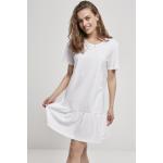 Dámské šaty // Urban classics Ladies Valance Tee Dress white - XS