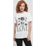 Dámské tričko krátký rukáv // Merchcode Ladies Minnie Loves Mickey Tee white
