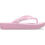 Dámské Pantofle na platformě Crocs Classic v růžové barvě na léto 