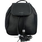 Dámské Městské batohy Silvia Rosa v černé barvě v moderním stylu z koženky 
