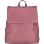 Dámské Kožené batohy Rieker v růžové barvě v elegantním stylu z kůže ve slevě 