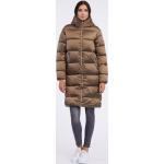 Dámské Zimní kabáty v hnědé barvě ve velikosti XXL plus size 