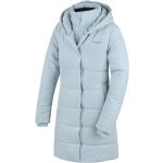 Dámské Zimní bundy s kapucí HUSKY Nepromokavé v mátové barvě z polyesteru ve velikosti XXL ve slevě plus size 