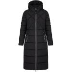 Dámské Zimní bundy s kapucí Loap Nepromokavé v černé barvě v elegantním stylu z kůže ve velikosti M ve slevě 